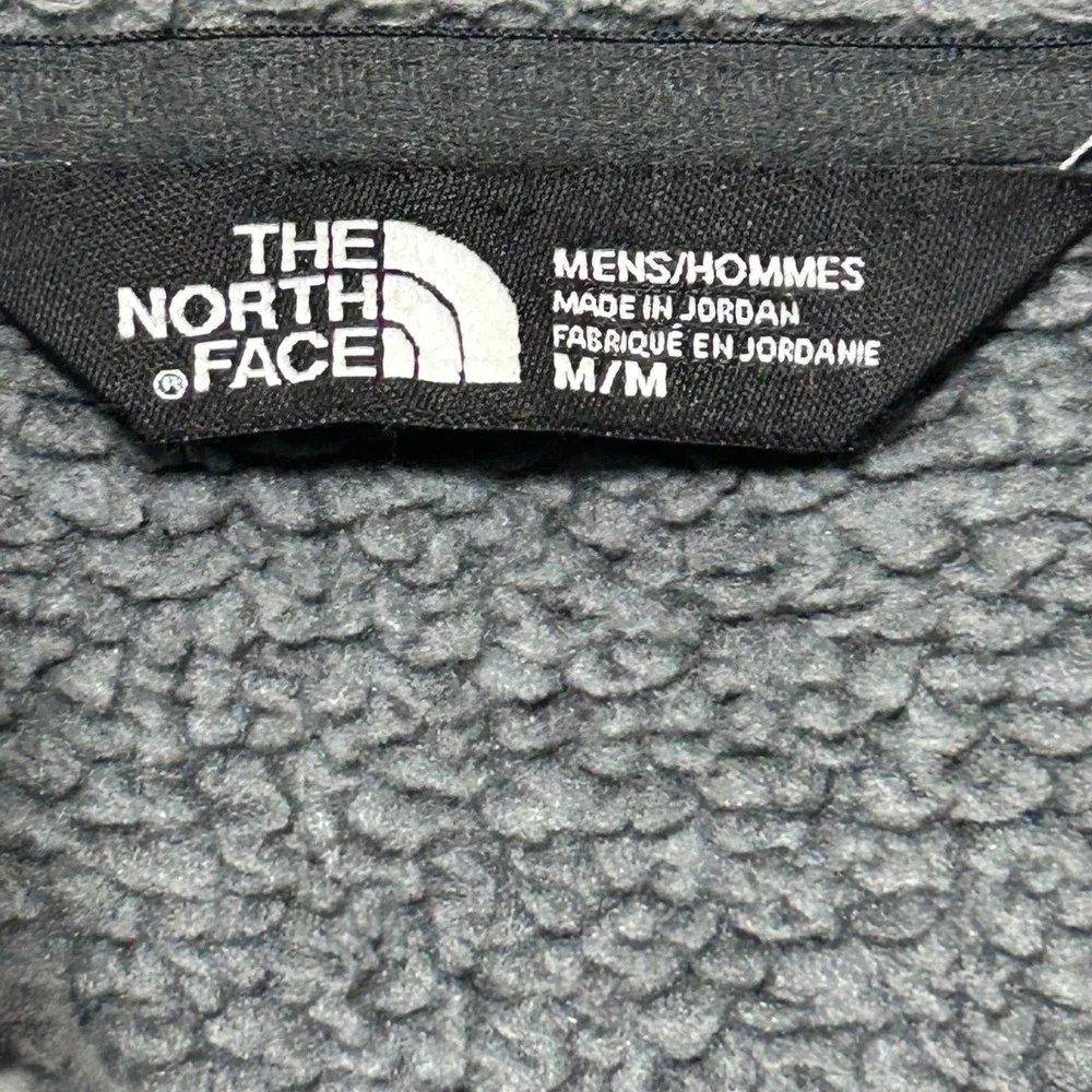 The North‎ Face Chimborazo Mens Fleece Jacket Full Zip Gray M Full Zip Pockets